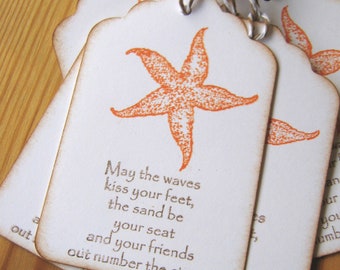 Starfish Gift Tags, Sea Star Gift Tags