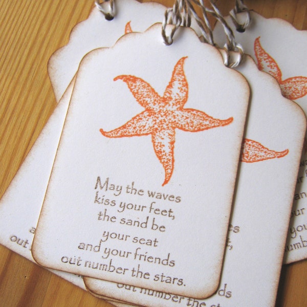 Starfish Gift Tags, Sea Star Gift Tags