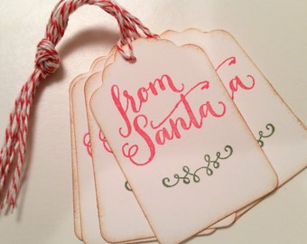 From Santa Christmas Gift Tags, From Santa Christmas Package Tags