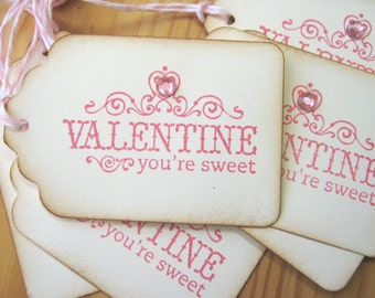 Sweet Pink Valentine Gift Tags