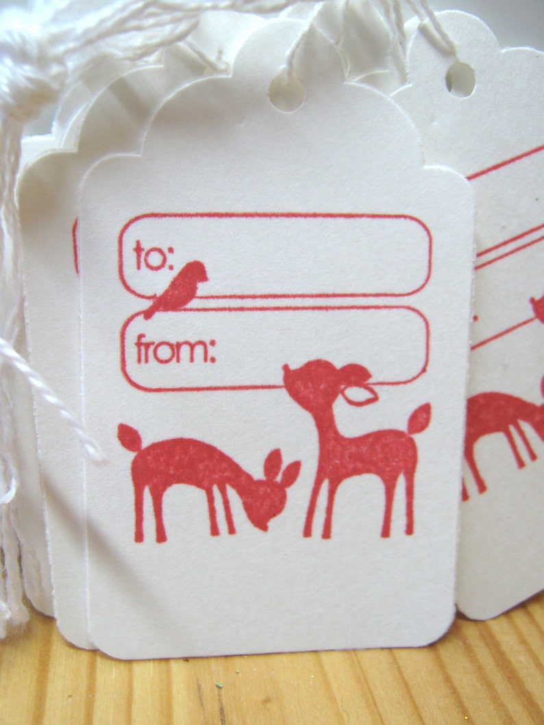 Little Deer Valentine Gift Tags Bild 2