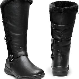 Handgefertigte Deutsche Offizier Stiefel Für Weihnachten Geschenk Leder Hohe Stiefel Mit Innen Pelz Lange Männer Winter Stiefel Mode Warme Schnee Stiefel Mann Geschenk
