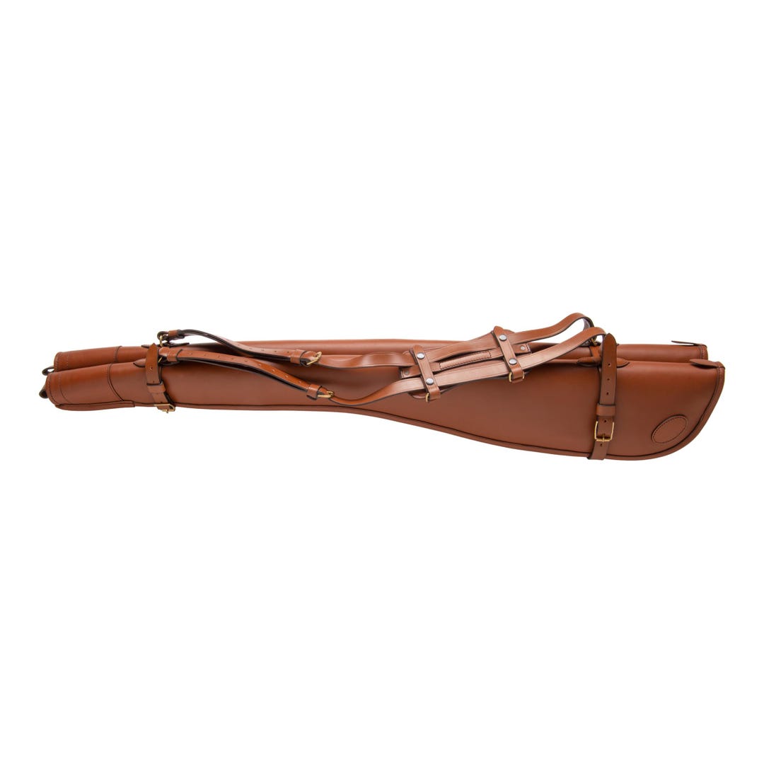 Leather Shotgun Slip Case in Tan Leather Gun Slip for Hunting, Shooting ...