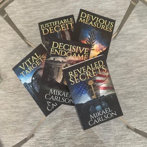 Signed & Dedicated Tierra Campos Series Paperback Political Suspense Thriller Books