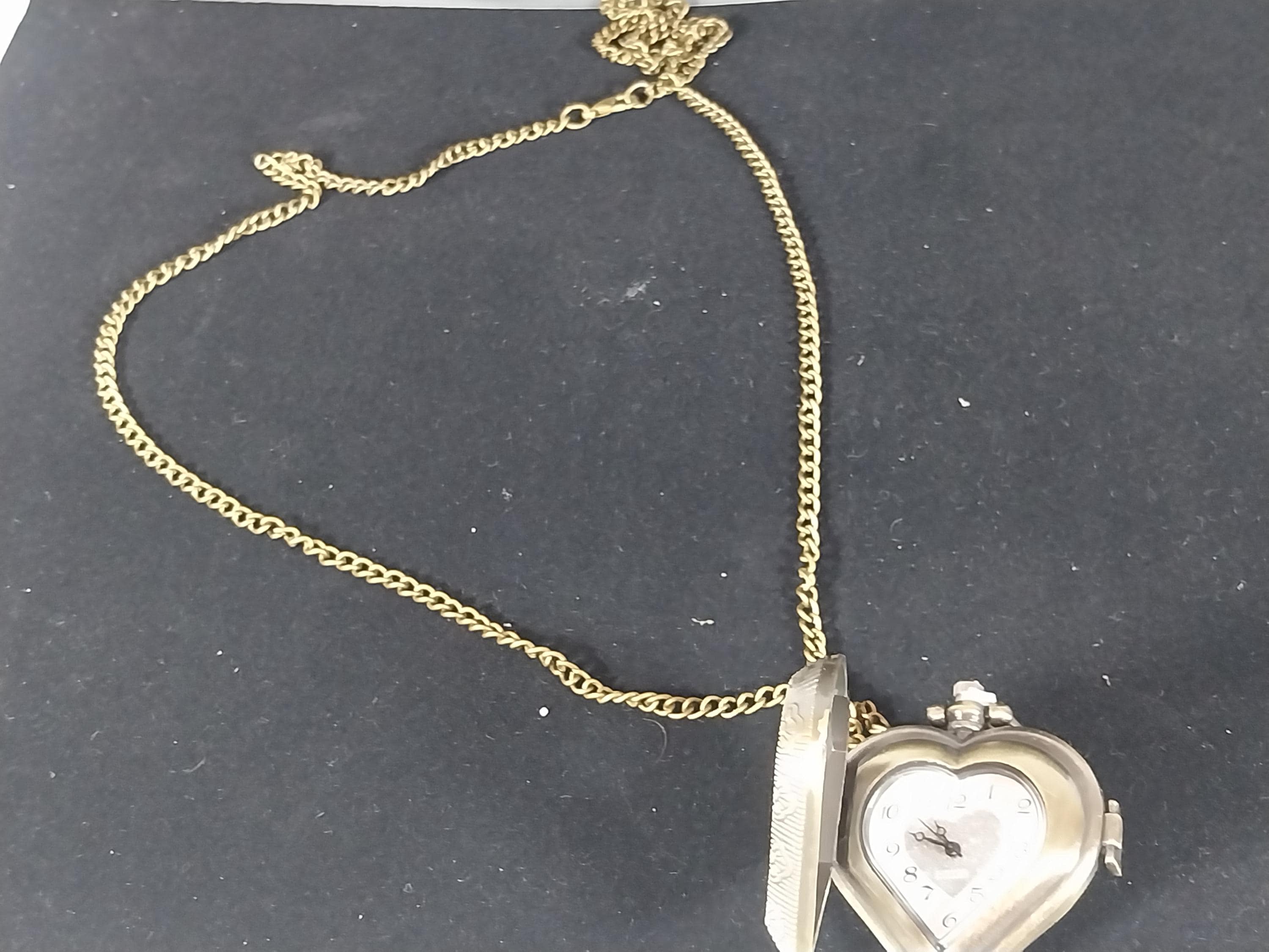 New sisters heart pocket watch battery included Heart Pocket Watch - Etsy main image 2