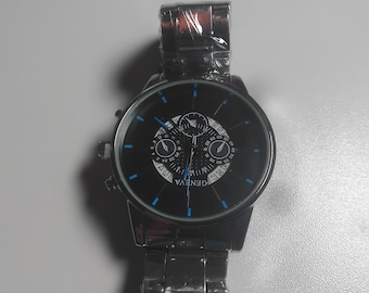 Luxury Quartz Watch | Elegant Stainless Steel Wristwatch, Gift for Him