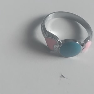 Heart Ring for Women Rainbow Love Ring  Love Heart Ring Colorful Stacking Ring for Girls