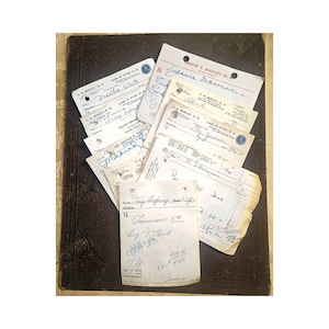 10 Handwritten Prescriptions. Vintage Ephemera. 1940-60s Rx Medical Oddities. Drug Pharmacy Scripts.