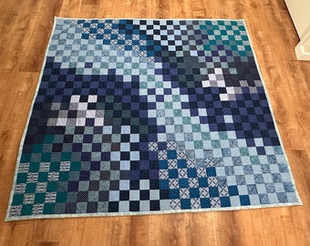 Blue Patchwork Quilt