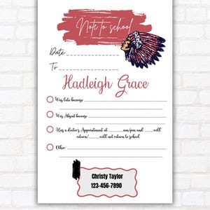 Custom School Notepads || Excuse Note || School Note
