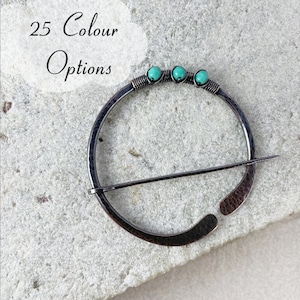 Copper Pin 55mm, 24 Colour Options, Shawl, Scarf, Sweater, Pin, Wire Wrapped, Canada,