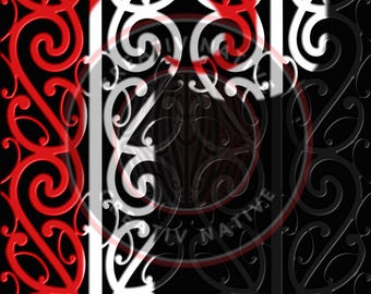 Tino Māori Seamless PNG Design
