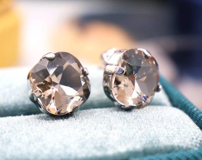 Austrian Black Diamond Square Cushion Crystal Chandelier Earrings: Bride and bridesmaids Wedding Jewelry