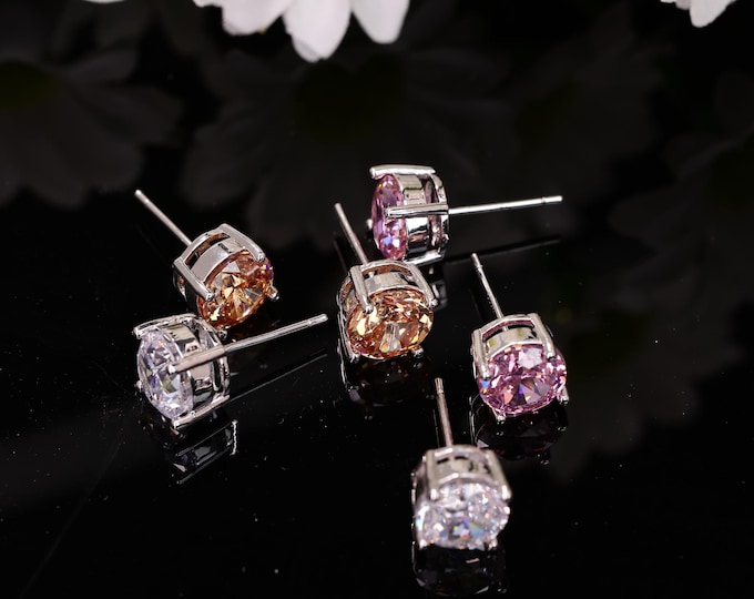 Timeless Bridal Silver Earrings Healing Crystal Accents | 18k Gold-Plated Jewelry for Brides & Wedding Anniversary Gifts