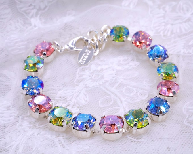 Austrian Crystal Bracelet: Adjustable Bridal Jewelry