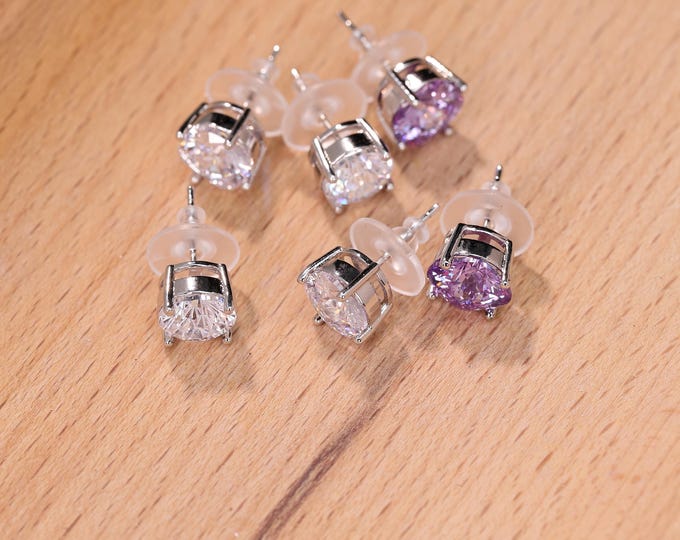 Bridal Silver Earrings with Crystal Accents | 18k Gold-Plated Wedding Jewelry for Brides & Bridesmaid Gifts