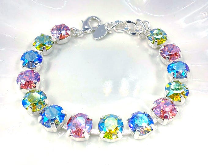 Austrian Crystal Bracelet: Adjustable Bridal Jewelry
