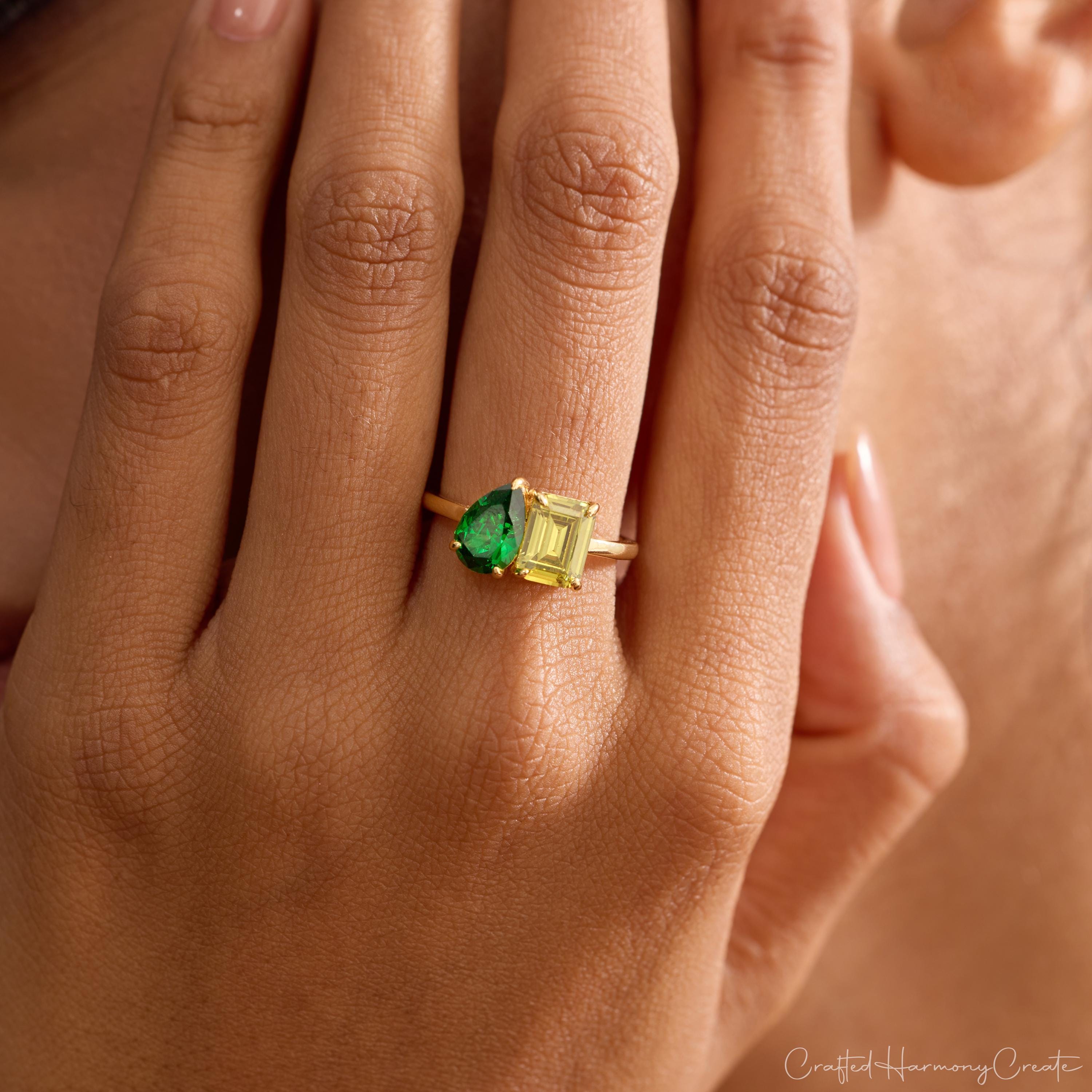 Two stone ring - Etsy 日本