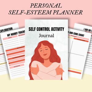 Self Esteem Planner, Confidence Building Workbook, Self Confidence Therapy, People Pleasing, Communication Skills & Boundary Setting