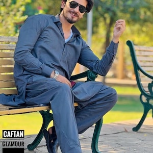Handmade Men&#39;s Kurta: Embroidered Cotton Panjabi, Party Wear