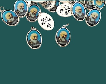 ST Padre Pio medals box  bulk WHOLESALE