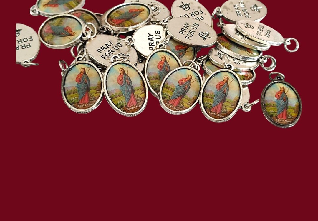 Saint Martha Medals , Medal Bulk 5, 10, 20 Pcs St Marta Patron of ...