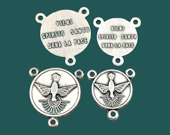 Wholesale Holy Spirit Center intersectors for Rosary  Rosary Parts, Rosary Centrepiece for religious jewerlry Jesus