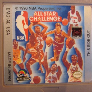 Nintendo GAME BOY All Star Challenge NBA Game Cartridge 1990