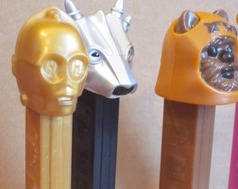 PEZ Dispensers YODA, C3P0, Wonder Woman, Fred Flintstone