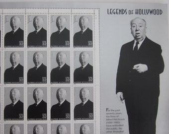 ALFRED HITCHCOCK Pane of 20 Postage STAMPS 1997