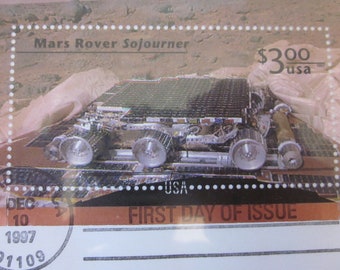 MARS PATHFINDER Postage Stamp 1st Day of Issue July 4th 1997