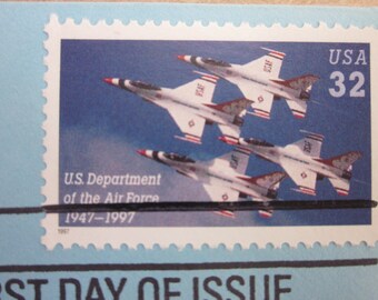U S AIR FORCE JETS First Day of Issue Stamp Sept 18, 1997