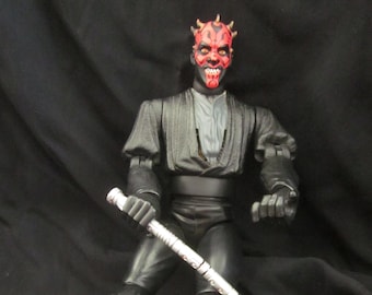 DARTH MAUL 12" Action Figure Speaks, Sound Clips HASBRO 1999