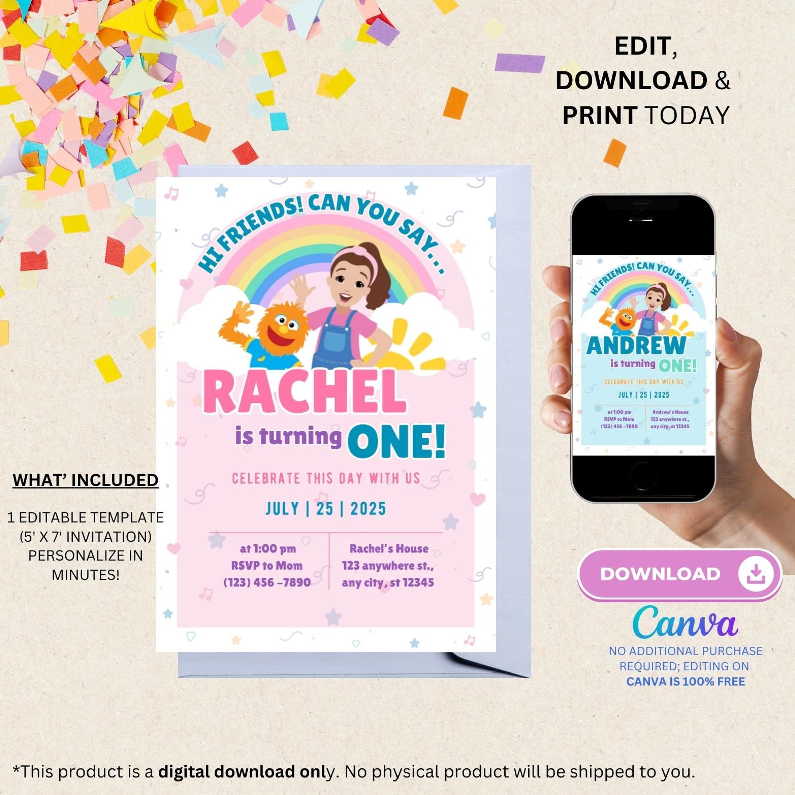 Ms. Rachel 1st or 2nd Birthday | Ms. Rachel Birthday Theme | Toddler ...