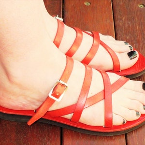 Athena Adjustable Leather Sandal image 5
