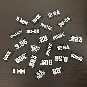 Removable Labels For Ammo Can Storage and Organization