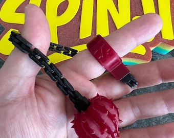 Spiked Rosette 3D Printed Fidget Spinner | Anxiety Relief Toy