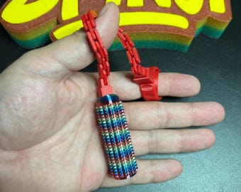 Spinner antiestrés con impresión 3D de Spike con anillo giratorio / Juguete sensorial para aliviar la ansiedad