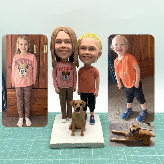 Custom Bobblehead Figurine – Personalized Bobblehead Based On Your Photo | Handmade & Unique Gift Idea