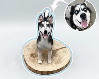 Personalized Dog Wedding Cake Topper, dog cake topper, Pet Birthday, cake toppers，Pet Anniversary, figurine, Dog Birthday，dog figurines