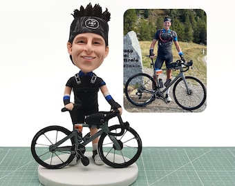 Individuelle Fahrrad-Bobbleheads, Fahrrad-Bobbleheads, Fahrradfahrer Geschenke, Geburtstagsgeschenke, Weihnachtsgeschenke