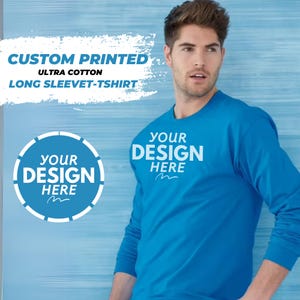 Custom Long Sleeve Shirt, Unisex Long Sleeve, Customized Long Sleeve Tees, Personalized Tshirt For Men Women, Gift Idea, Design Your Own