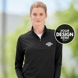 Custom Quarter Zip Windbreaker Zip Up Performance Lightweight Custom Printed Full Color Quarter Zip Text Logo Windbreaker Monogram Sweaters