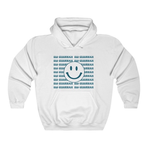 Old Greenwich Ct Smiley Face Kapuzenpullover Etsy