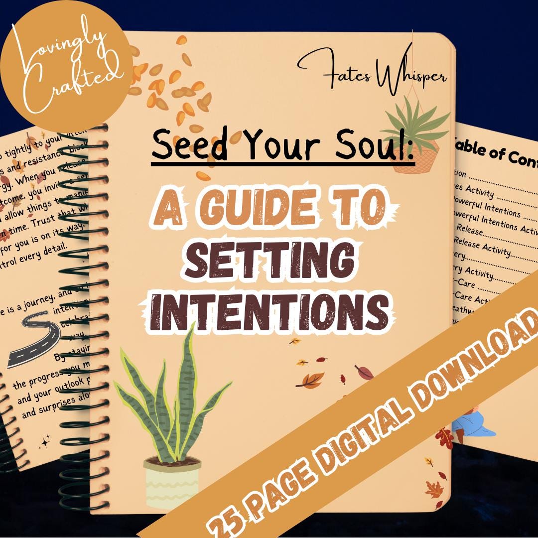 Homemade Guide to Setting Intentions | 25 Page Instant Digital Download ...