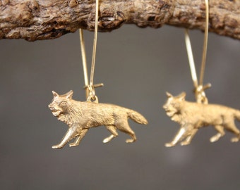 Sly Fox of the Forest Earrings | Fox Earrings | Big Bad Wolf Enchanted Forest Gift for Nature Lover