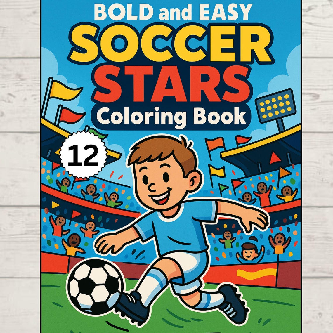 Bold and Easy SOCCER STARS Coloring Book | Famous Players for Kids ...