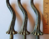 Faux Pumpkin Stems set of 3 Small, For Crafting, DIY Velvet Pumpkins, DIY Wedding Favors, DIY Primitive Decor, Craft Supplies Lot