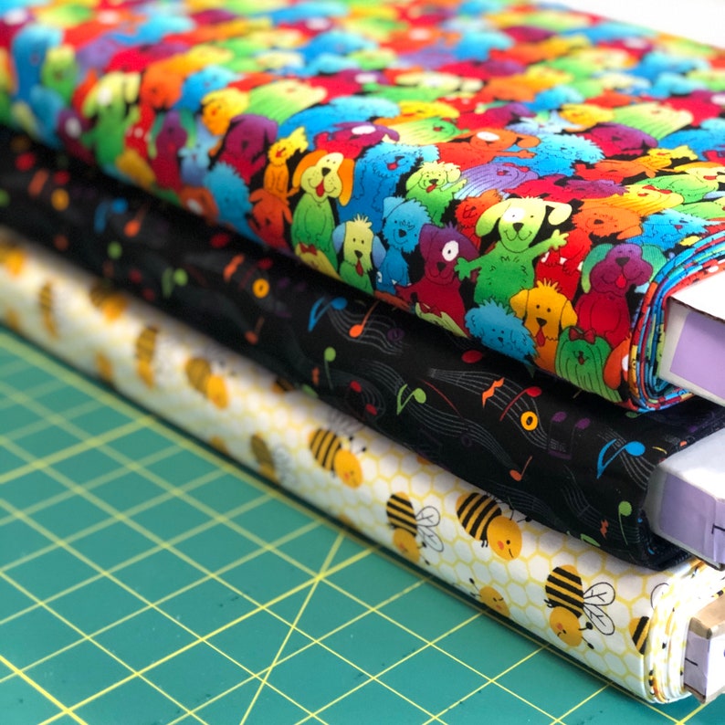 COTTON Kids Print Fabric by the Yard 100 Cotton Washable Etsy