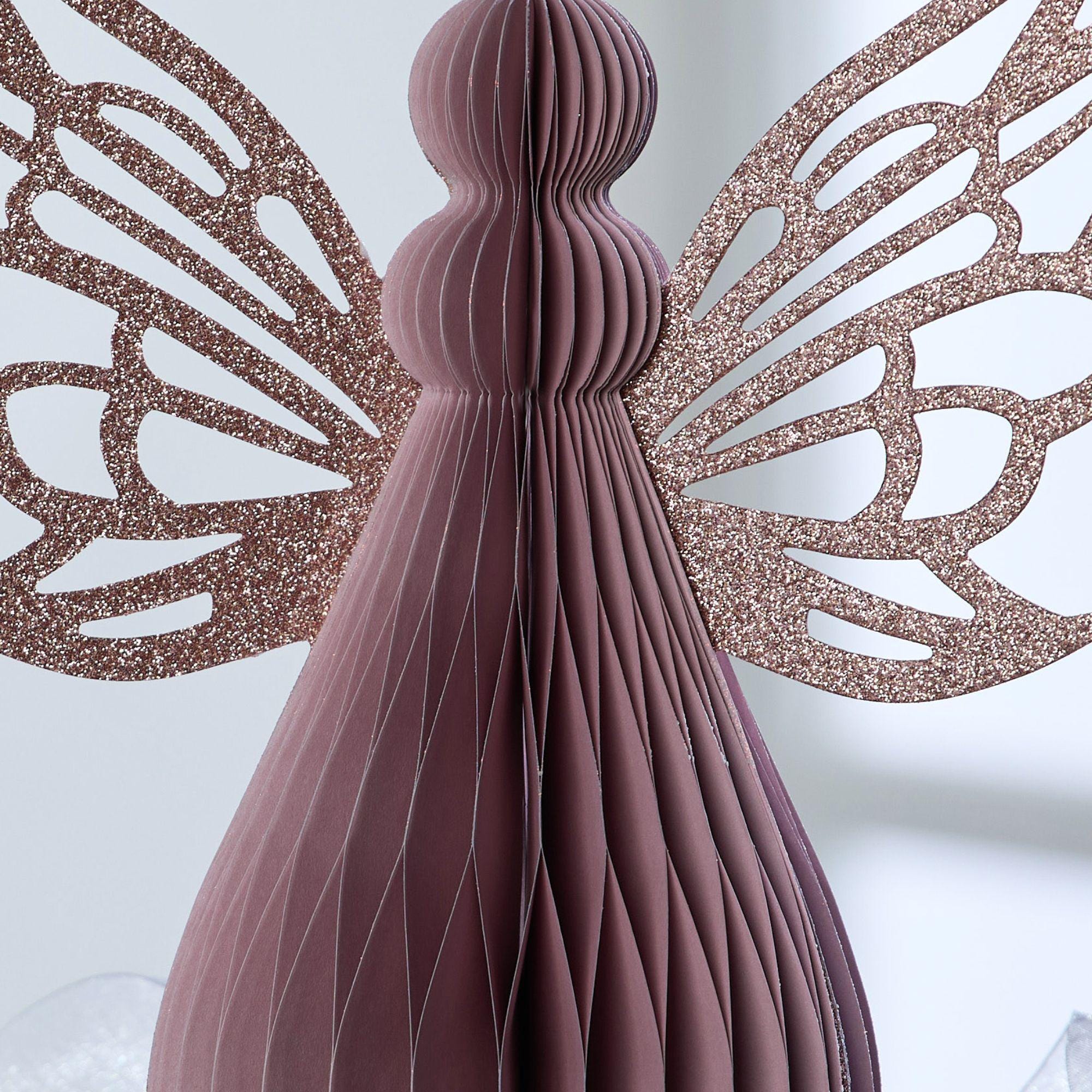 Honeycomb Paper Angel in Pink, Vintage Paper Nostalgic Decor, Heavenly ...
